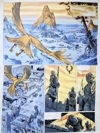 Tiburce Oger - LE CHEVALIER D'EMERAUDE T7 KIRA    couleur directe - Planche originale