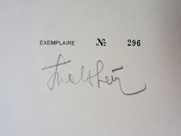 Exemplaire 296/300 signé FWalthéry