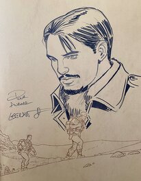 Thomas legrain, illustration originale, un fier SAS extrait de l'univers "The Regiment" tome 2.
