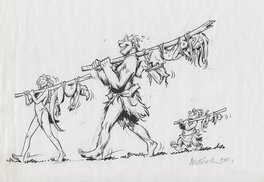 Jean-Louis Mourier - Trolls de Troy - Original Illustration