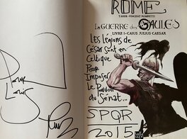 Tarek, dédicace, La Guerre des Gaules, Tomes 1 et 2.