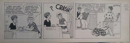Frank Willard - Moon Mullins Strip Art - 1955 Frank Willard - Comic Strip