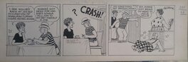 Frank Willard - Moon Mullins Strip Art - 1955 Frank Willard - Planche originale