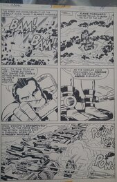 Jack Kirby - Omac #3.    (cover scene) DC comics - Planche originale