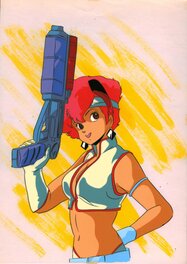 Yasuhiko Yoshikazu - Dan et danny / dirty pair - Original art