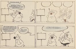 Dupa - Dupa, planche originale, Cubitus, "ici rien n'est interdit" ! - Comic Strip