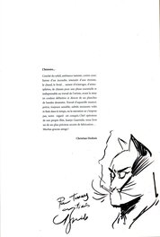 Juanjo Guarnido - Guarnido : Blacksad, L'histoire des aquarelles tome 1 EO + XL, dédicace - Sketch