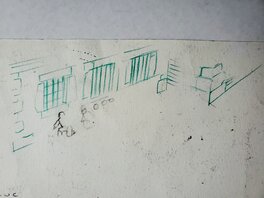 Crayonné au dos de la planche Crayonné au dos de la planche