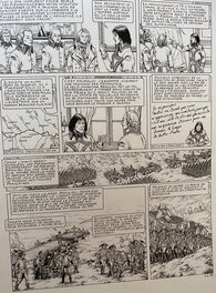 André Osi - André Osi, planche originale, Napoléon, tome 3, "La Conquête Lombarde". - Planche originale