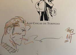 Jordi Bernet - Jordi Bernet, illustration originale, Torpedo, "Las Chichas de Torpedo". - Illustration originale