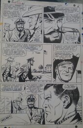 Dick Ayers inked by Syd Shores - Captaino Savage 5 - Planche originale