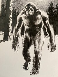 Fabio Civitelli, illustration originale, Sasquatch, il totem vivente !