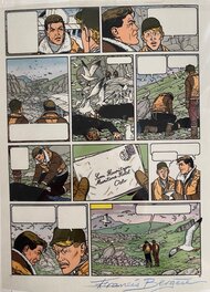 Francis Bergèse - Francis Bergèse, Mise en couleur originale, Biggles, "les pirates du pôle sud". - Color guide