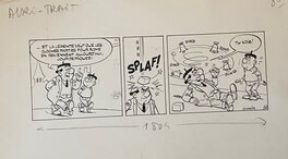 Jean Chakir - Jean Chakir, planche originale, Monsieur Splaf, "Jour de Pâques". - Planche originale