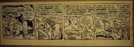 Walt Kelly - Pogo possum - voters' staggers - Planche originale