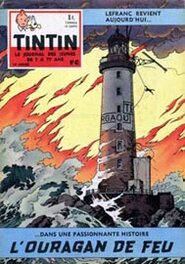 Couverture journal de Tintin Belge #41 démarrant l'histoire Couverture journal de Tintin Belge #41 démarrant l'histoire