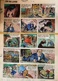 Sirius, planche originale, L'Epervier Bleu, "la Vallée Interdite".