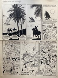 Willy Harold Vassaux, planche originale, "Le Templier de Notre Dame, l'Envoutement".