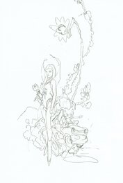 Chris Bachalo - Wanted Pin Up Prelim - Illustration originale