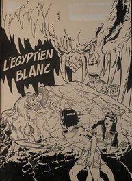Couverture originale - Lucien De Gieter, couverture originale, Papyrus tome 5," L'Egyptien Blanc".