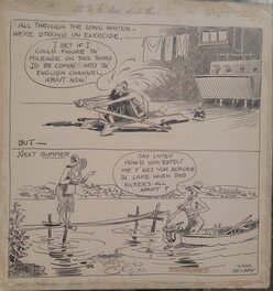 Gaar Williams - Gaar Williams Newspaper Fare - Not quite the English Channel - Comic Strip