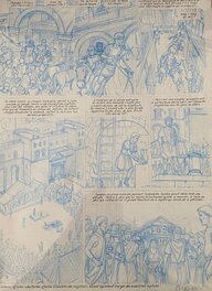 Jacques Martin au scénario, Marco Venanzi au dessin, planche originale, Alix "le Testament de César".