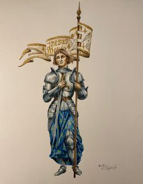 Jim Colorex, illustration originale de Jeanne d'Arc.