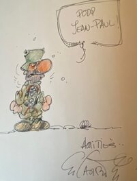Louis-Michel Carpentier, illustration originale, Soldat allemand,"Retour vers le Führer".