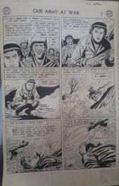 Irv Novick - Fighting Gunner Our Army at War #33 - Planche originale