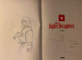 Michel Pierret, illustration originale, Hugues de Crozenc, "Les Aigles Décapitées, l'Otage".