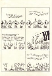 Quino - Quino - Basta de inseguridad - Comic Strip