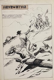 Roy D'Ami - Roy D'Ami, 16 pages originales, Hayawatha "la Frusta dell'Odio", histoire complète. - Planche originale
