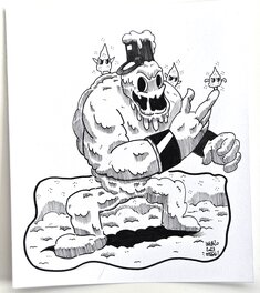 oTTami - Dessin original de l'Inktober 2023 : Mortimer Freeze de Cuphead par oTTami ! - Original Illustration
