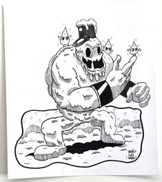 Dessin original de l'Inktober 2023 : Mortimer Freeze de Cuphead par oTTami !