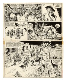 Jean Giraud - Jean GIRAUD - Blueberry - La piste des Navajos - planche originale 32 - Comic Strip
