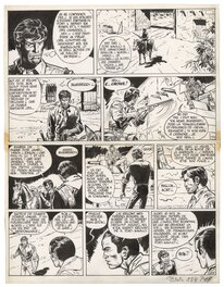 Jean Giraud - Jean GIRAUD - Blueberry - Tonnerre à l'ouest - planche originale 38 - Planche originale