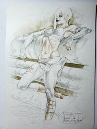 Patrizio Evangelisti - FOURMI BLANCHE héroïne - Original Illustration