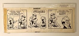Gene Hazelton - The FLINTSTONES Original Daily Strip Art 1984 / Gene Hazelton - Planche originale