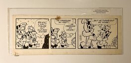 Gene Hazelton - The FLINTSTONES Original Daily Strip Art 1984 / Gene Hazelton Hanna Barbera - Planche originale