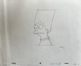 Matt Groening - Marge Simpsons - Planche originale