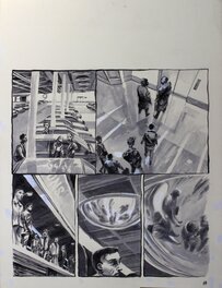 Ivan Brun - Les Sentinelles page 8 / Contre Carré n°1 - Planche originale