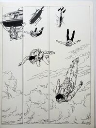 André Osi - HORIZON BLANC  T4 COMPTE A REBOURS - Planche originale