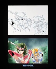 Masami Kurumada - Hyoga et Shun - Saint Seiya Time Odyssey - 2 - Planche originale