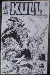 Danny Bulandi - Kull Cover.  (mock up commission) - Comic Strip