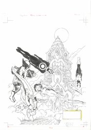 Ciro Tota - Couverture les étranges X-men 14 (Sortilèges)  de Ciro Tota. - Original Cover