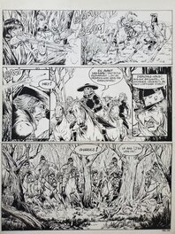 Planche originale - DAMPIERRE   T5 LE CORTEGE MAUDIT