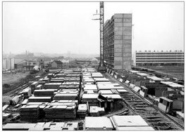 Construction d'un grand ensemble, années 1960