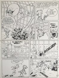 Planche originale - Greg, Les As, Dans les serres du collectionneur, planche n°6, Pif Gadget#153, 1972.