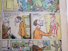 Première planche de SPIROU, 1938 Première planche de SPIROU, 1938