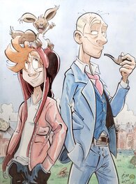 Tomm Bulyne - Spirou et Fantasio vus par Tomm Bulyne - Original Illustration